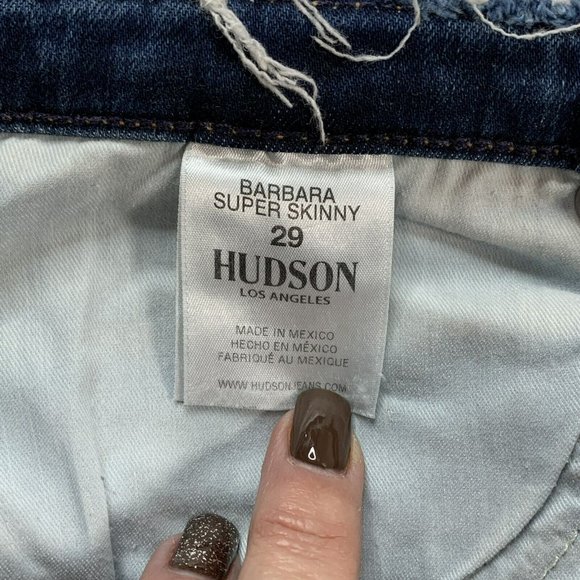 Rare* Hudson Women's Size 29 OUSH Barbara Super Skinny Denim Jeans Revolve $195 - Picture 8 of 10
